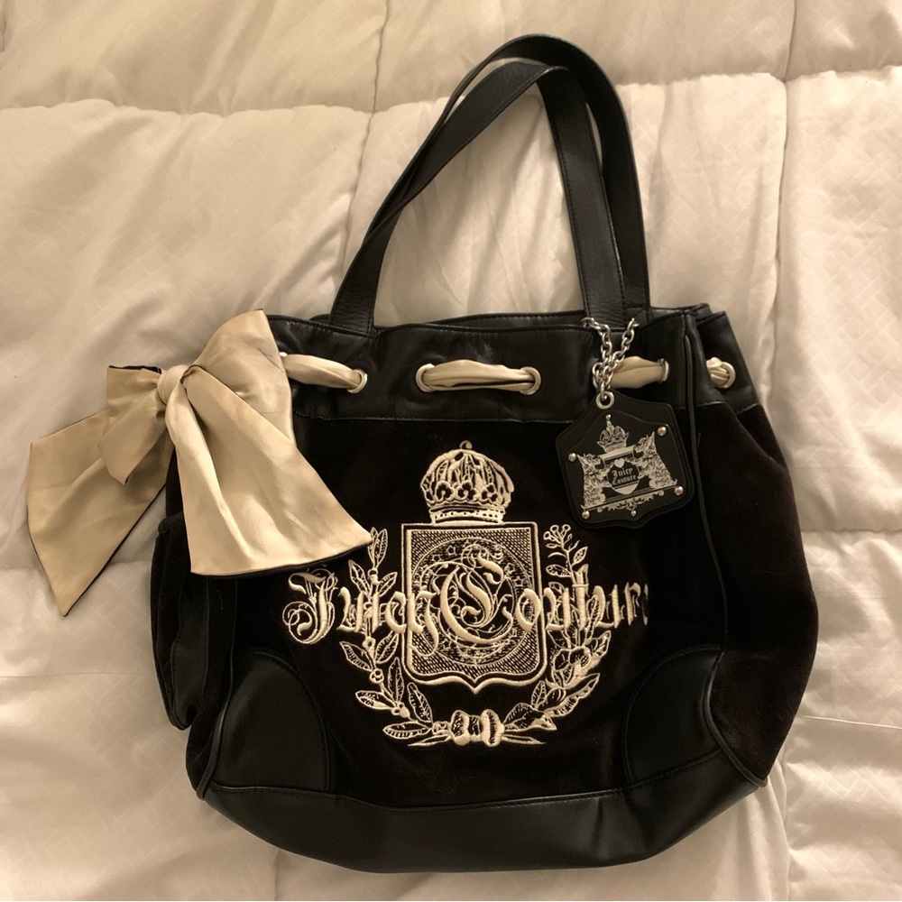 Vintage Juicy Couture Brown Velour Daydreamer Purse Y2K 2000’s
